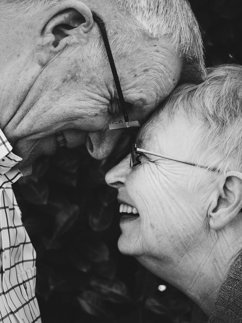 Happy Elderly People Together